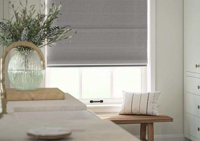 Soho, Steel - Twist&Fit Roman Blind - Image 5